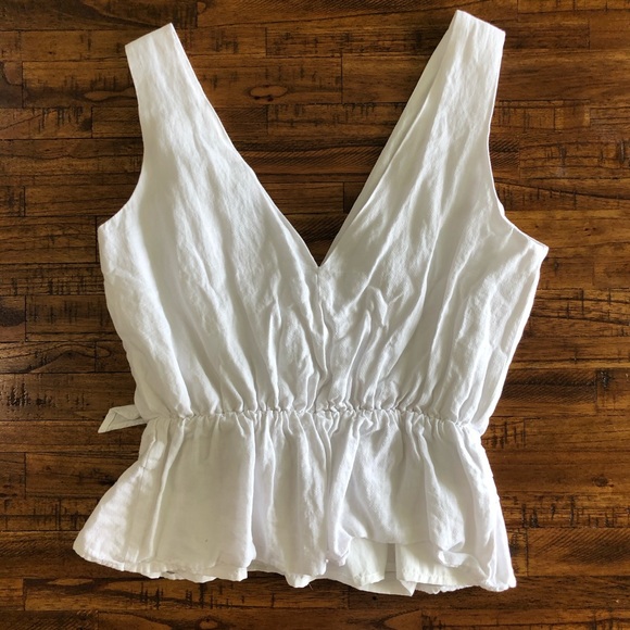 White Tie-Front Top | Lulu’s - Picture 3 of 5